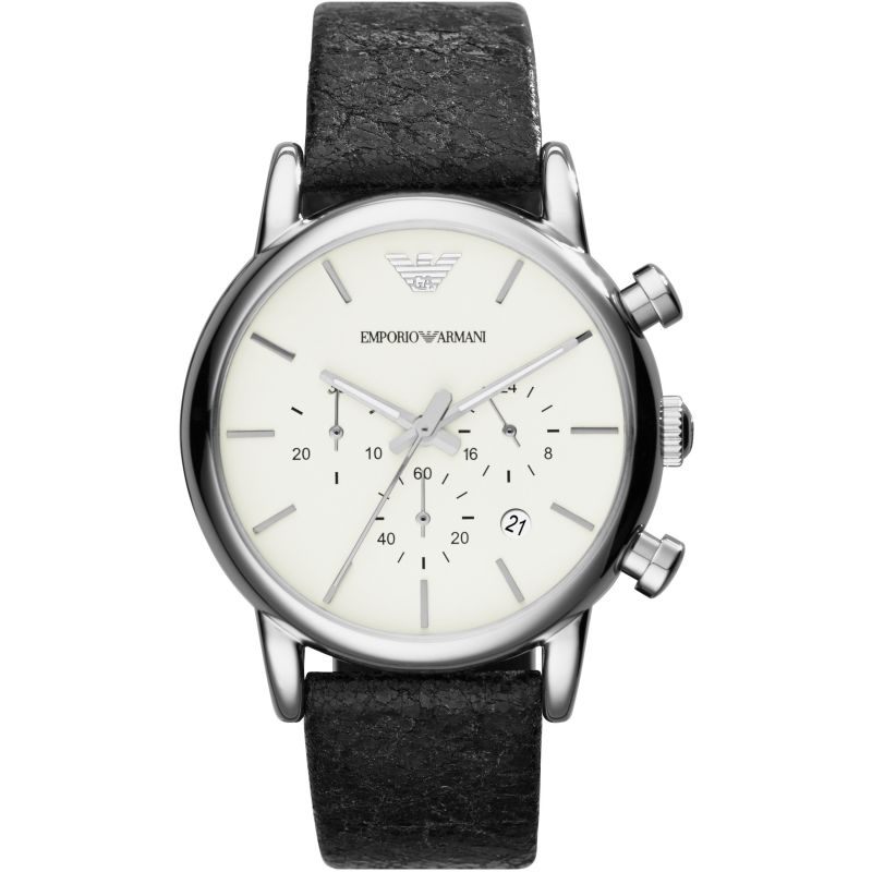 Emporio Armani - Black Leather AR1810