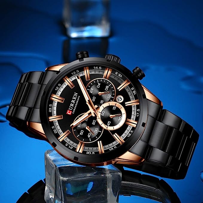 CURREN - C355 Black & Gold Edition