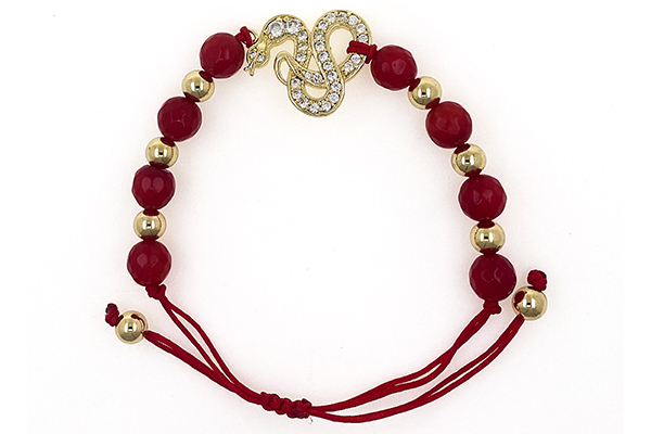 Bracelet De Luxe - Red Precious Stones